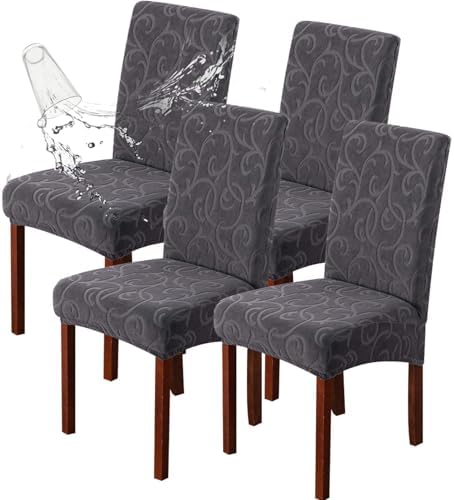 Waterproof Dining Room Chair Covers, Stretch Parsons Chair Slipcovers