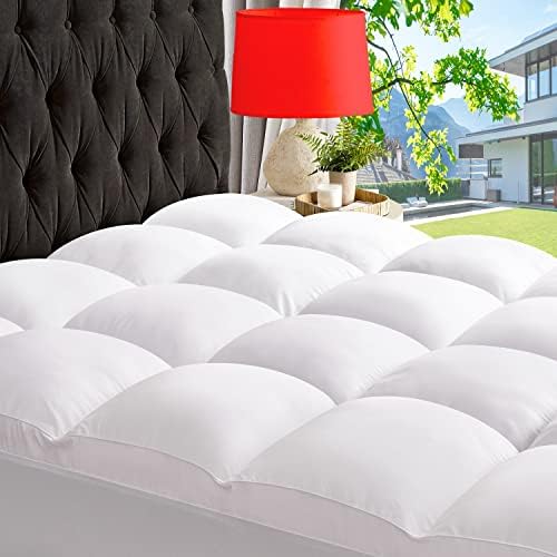 ABENE Queen Mattress Topper, Thick Pillow Top Mattress Pad, Plush