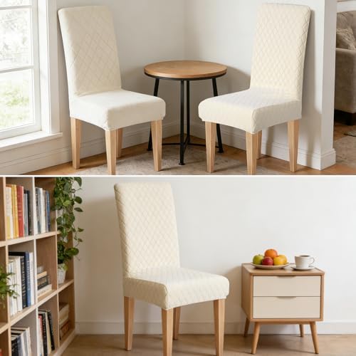 Dioxide Waterproof Chair Covers for Dining Chairs, Stretch Dining