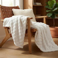 Americanflat 50x60 Jacquard Fleece Throw Blanket - Soft and Breathable