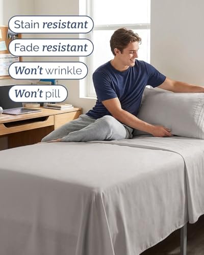 Twin XL Size 3 Piece Sheet Set - Breathable & Cooling Sheets - Light