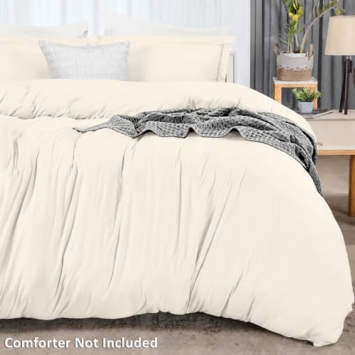 Duvet Cover Twin/Twin XL, 2 PC Cotton Like Polyester, Zipper Closure