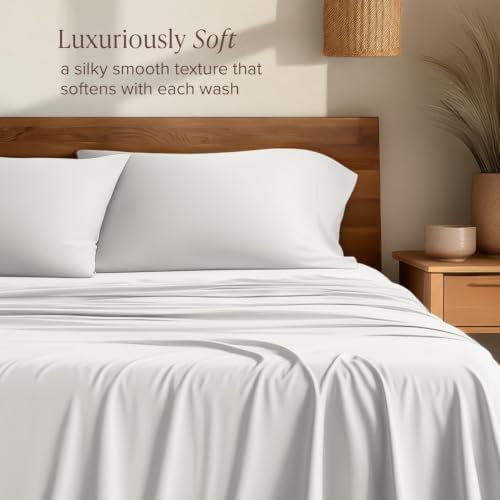Bare Home 100% Rayon Made from Bamboo Luxury Full Sheet Set - 4 Piece