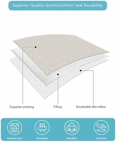 68x98in Quilt Bedding Set Pure Color Rice Breathable Summer Cooling