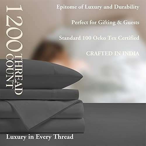 1200 Thread Count Cotton Sheets, 100% Egyptian Cotton Sheet for King