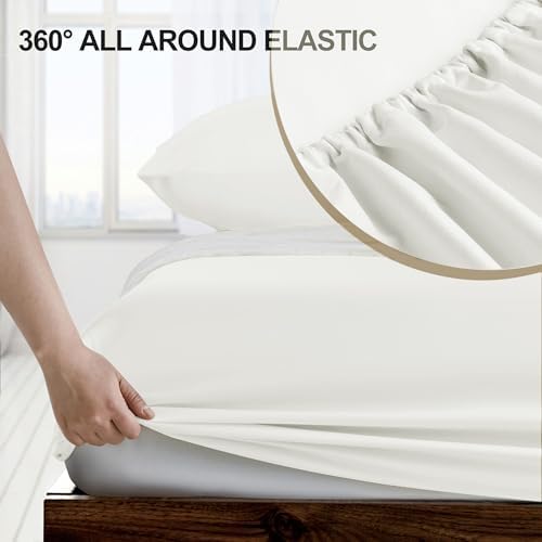 FreshCulture Full Fitted Sheet - Hotel Quality Fitted Sheet - Ultra