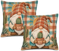 Plaid Pillow Covers 22x22 Inch Set of 2 Linen for Southwestern