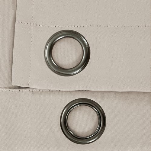 Lush Decor Insulated Grommet Blackout Window Curtain Panels, Wheat