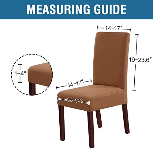 H.VERSAILTEX 100% Waterproof Dining Chair Covers Stretch Chair Covers
