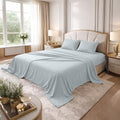 DAN RIVER King Jersey Sheet Set – 100% Cotton T-Shirt Feel – Soft