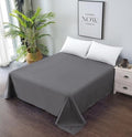 Flat Sheet - Luxury Soft 100% Cotton Sateen Weave Bedding 800 Thread