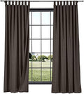 Tab Top Solid Window Curtain for Living Room Window Treatments