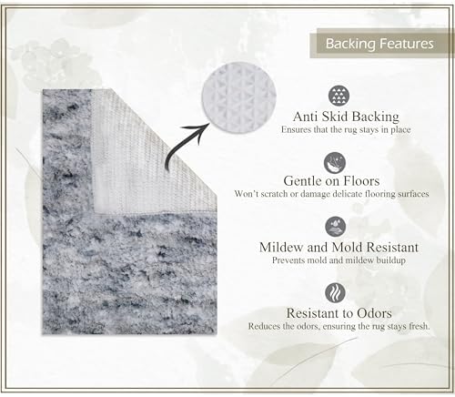 Bathroom Runner Rugs, Extra Soft Absorbent Bath Rugs, Non-Slip, Quick