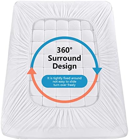 Queen Mattress Pad Cover Cooling Mattress Topper Pillow Top with Down