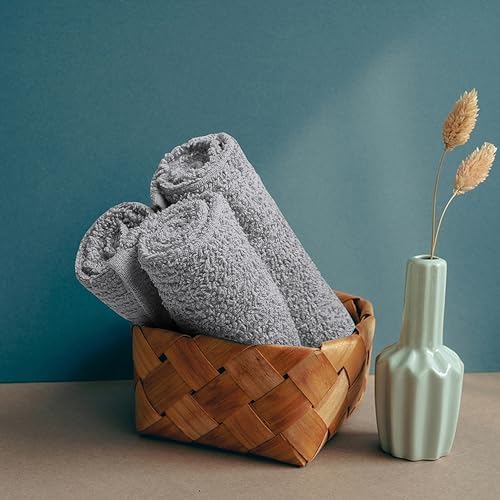 ZUPERIA Bar Mop Kitchen Towels - Pack of 12 (16" x19”) Ring Spun