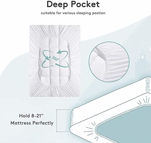 SameBed Mattress Topper Queen,Extra Thick Mattress Pad Cover for Back