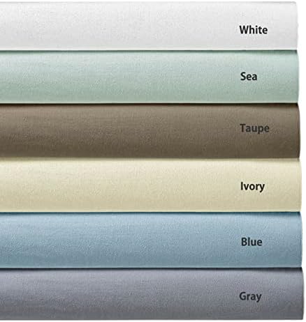 Royal Hotel Top Split King Flannel Sheets, Soft Cotton Flannel, Taupe