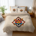 Breathable Duvet Cover Set Microfiber Comforter Cover Minimalist Retro