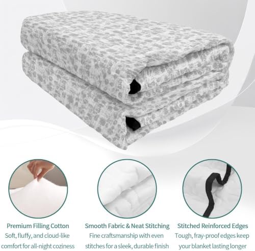 Vintage Gray King Size Down Alternative Comforter, Lightweight