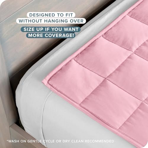 Bare Home Cotton Weighted Blanket (Light Pink, 40"x60" 10lbs)