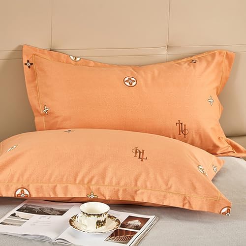 100% Cotton Floral Duvet Cover Queen, Soft Long-Staple Cotton