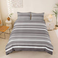 Erosebridal Geometric Striped King Duvet Cover for Kids Teens Adults