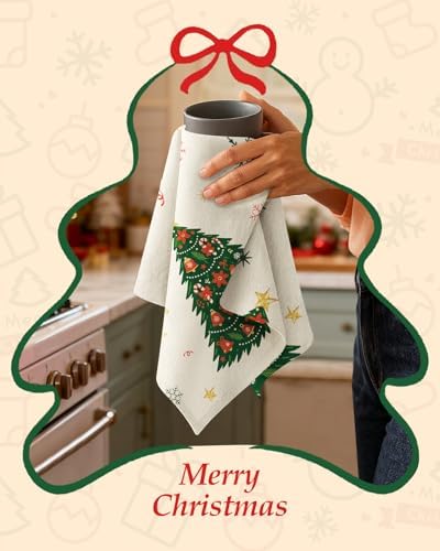 Miss Adola Flour Sack Christmas Kitchen Towels - Christmas Floursack