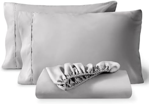 Bare Home King Luxury 1800 Ultra-Soft Microfiber Fitted Sheet & 2