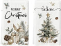Artoid Mode Pinecone Christmas Kitchen Towels Set of 2 18x26 Inch