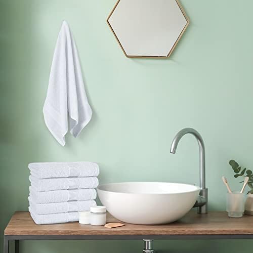 Belizzi Home Ultra Soft 6-Piece Hand Towel Set 16x28-100% Ringspun