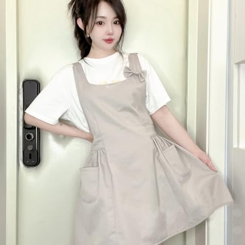 Love Potato Cute Bowknot Kitchen Cooking Gardening Cleaning Apron