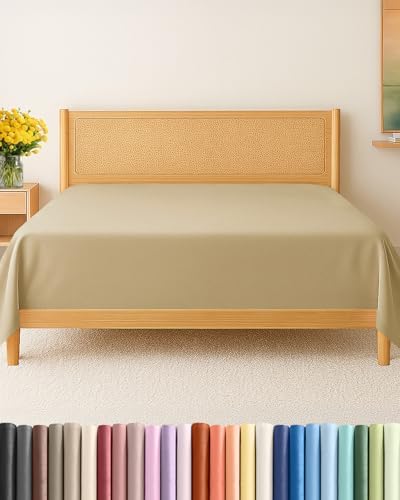Cal King Flat Sheet - Single Top Flat Sheet Only - Soft & Cooling