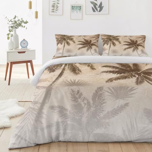Palm Trees Duvet Cover Twin Size Bedding Set 4 Pieces, 1