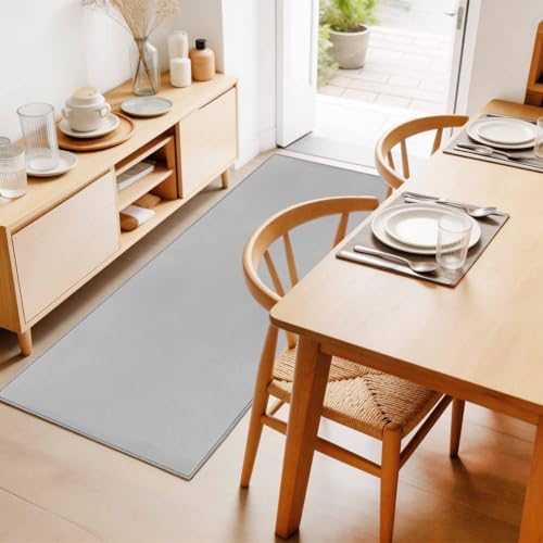 Hallway Runner Rug 2'x6', Grey Washable Bathroom Area Rugs for Kitchen