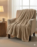 Nicole Miller Bailey Luxury Faux Fur Throw Blanket 60x70, Ultra Soft