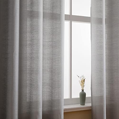 Beydodo 63 Inch Curtains Sheer, Window Curtains Bedroom 2 Panels