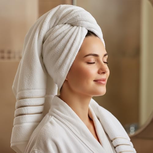 Hand Towels Set for Bathroom – Luxury 4-Piece Cotton Towels