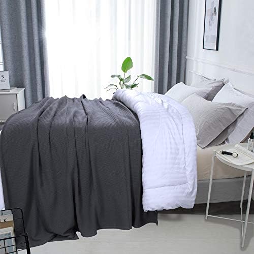 DOLLCENT 100% Cotton California King Size Blanket For Bed, Premium