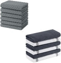 Homaxy 100% Cotton Terry Kitchen Towels(15" x 25", 6 Pack), Soft and