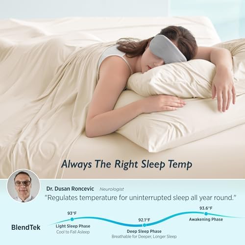 Breescape Cooling Sheets Full Size - BlendTek Dry & Cool Technology