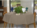 Intedge TCM90R Tablecloth, 90" Dia., Round, Hemmed Edge, 65/35