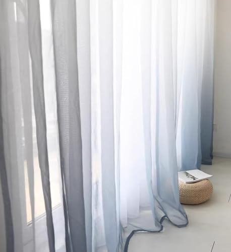 Beydodo Curtains 54 Inch Length 2 Panels, Living Room Privacy Curtains