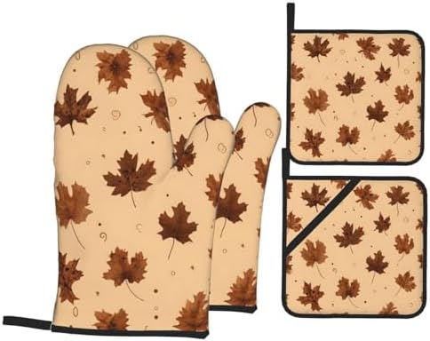 Light Beige Autumnoven Mitts and Potholders BBQ Gloves