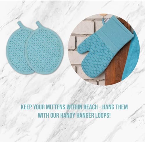 Lane Linen 16Pc Kitchen Towel Set - Heat Resistant Oven Mitts & Pot