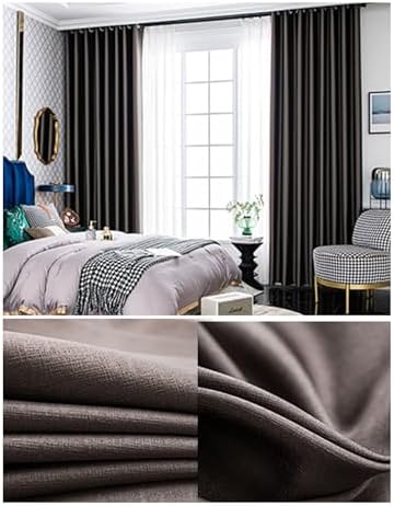 Beydodo Curtain Panels 72 Inch Length, Blackout Curtains for Living