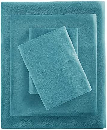 Intelligent Design Cotton Blend Jersey Knit Sheet Set King Size, Teal