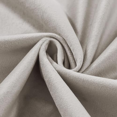 Macochico Extra Long Velvet Curtains 100 Inch Width by 120 Inch Length
