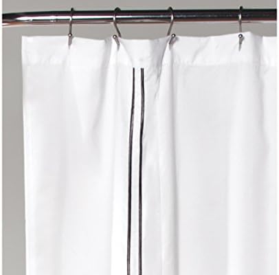 Lush Decor Hotel Collection Shower Curtain Fabric Minimalist Plain
