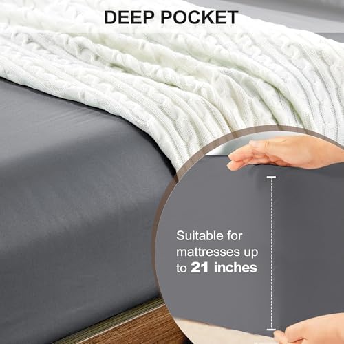 FreshCulture Queen Fitted Sheet Only - Hotel Quality Ultra Soft &