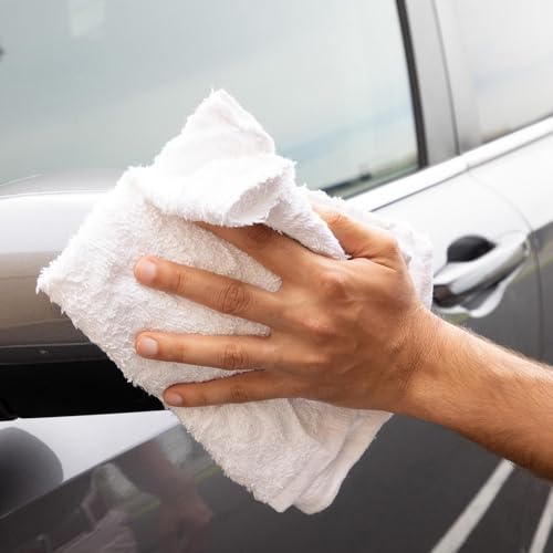PRO SOURCE Low-Lint Virgin White 100% Cotton Terry Cloth Bar Mop Shop